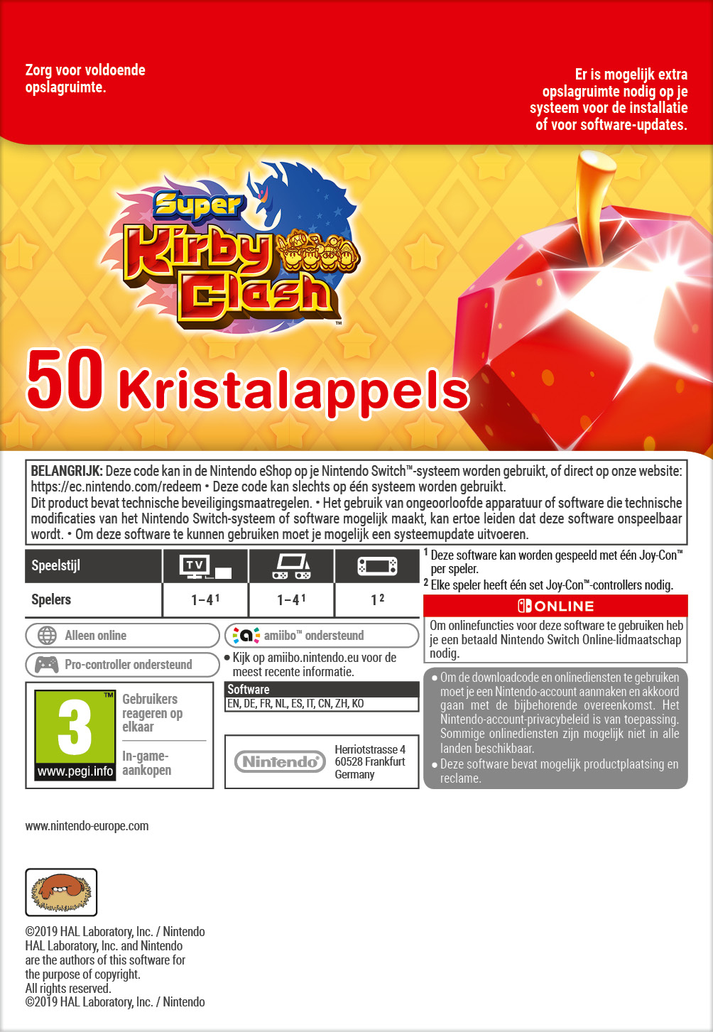 50 Nintendo Super Kirby Clash Gem Apples