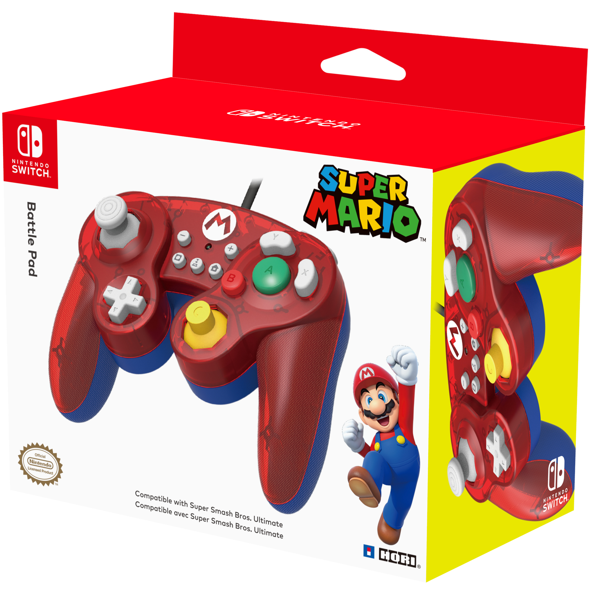 Nintendo Switch Hori Bedrade Controller: Smash Bros - Rood - GamesDirect®