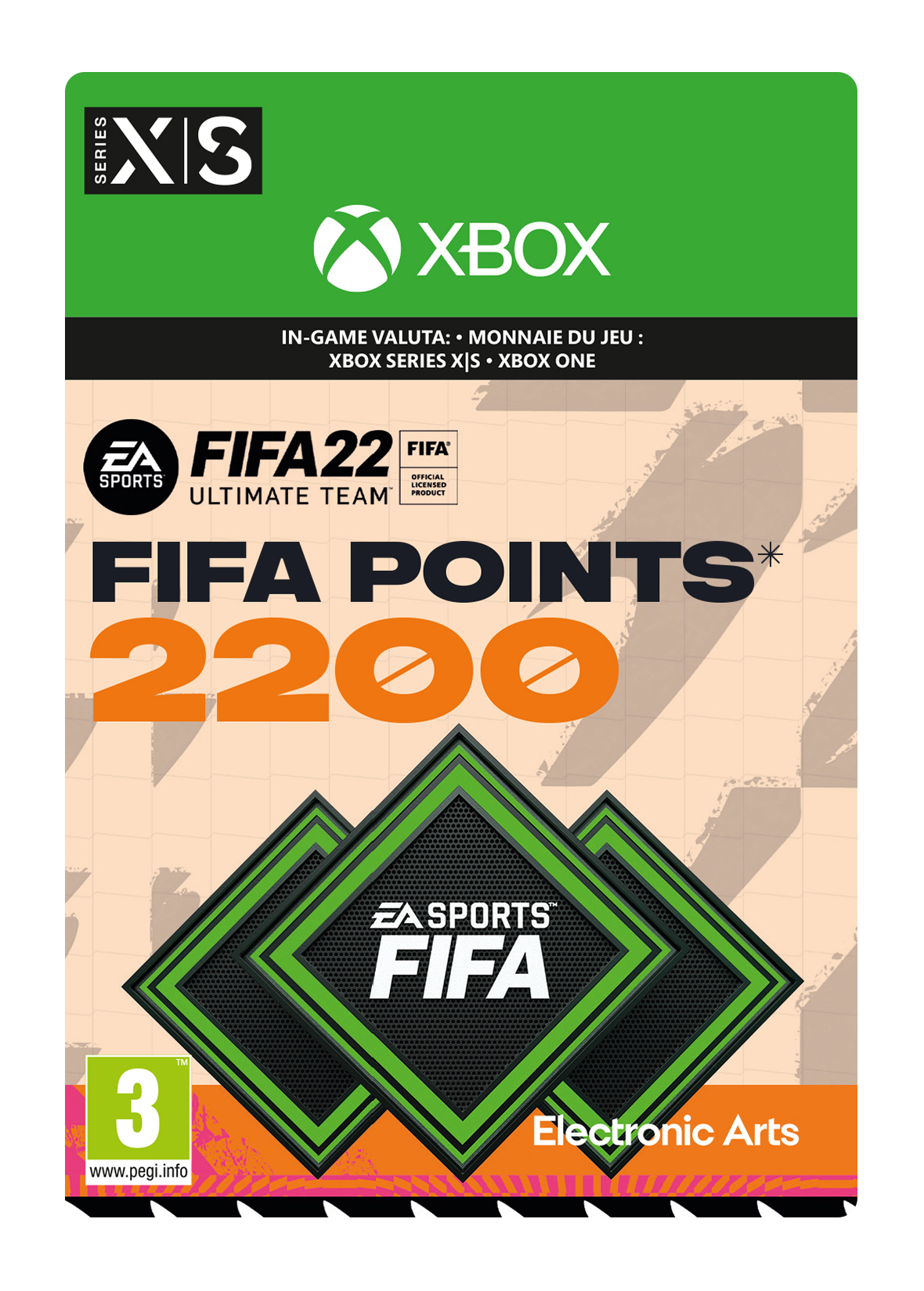 2200 Xbox FIFA 22 Points Xbox Series X/S / Xbox One