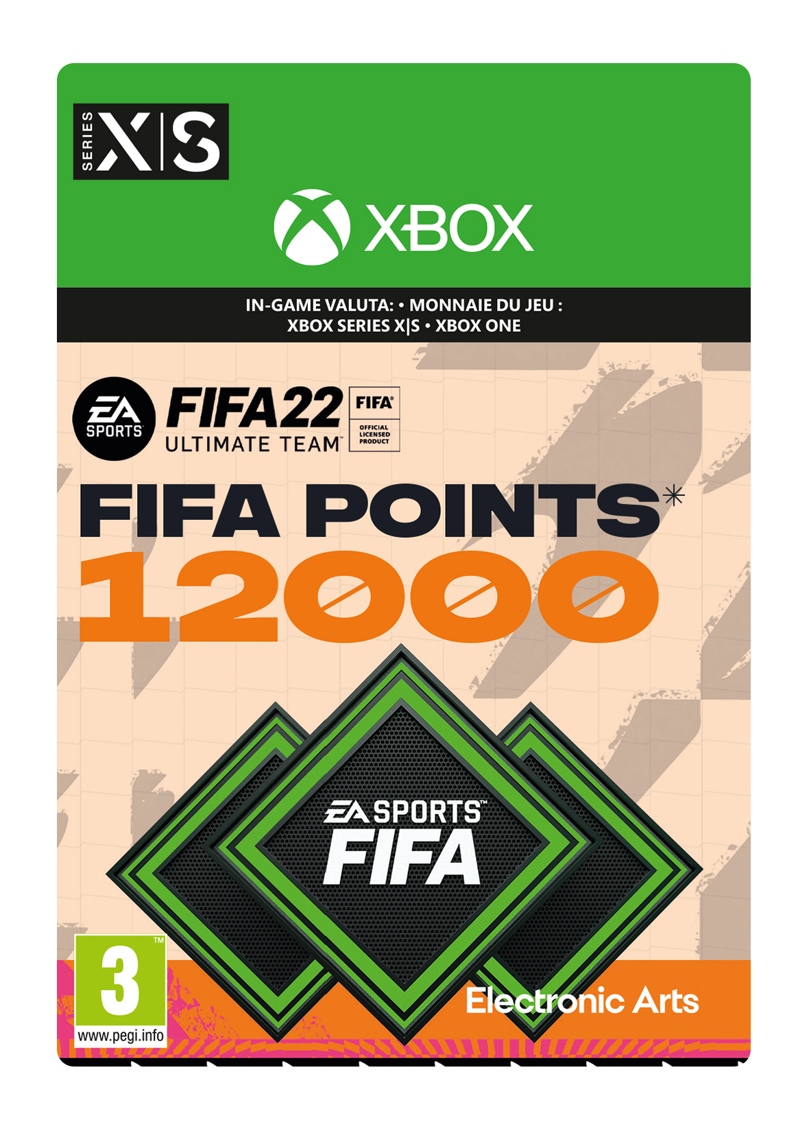 12000 Xbox FIFA 22 Points Xbox Series X/S / Xbox One
