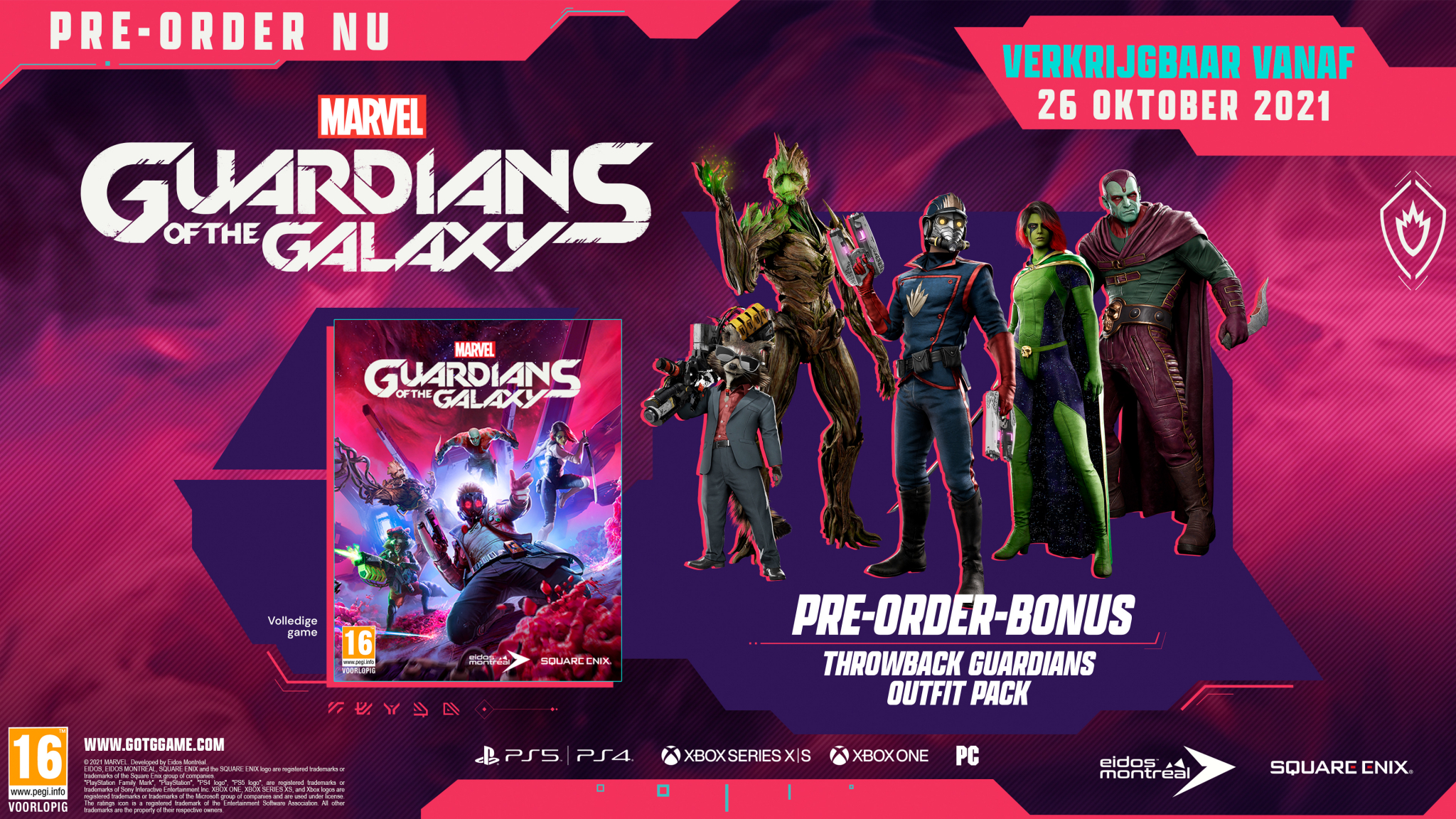 Marvel's Guardians of The Galaxy Standard Edition - Series X/S / Xbox One (Fysieke Game)