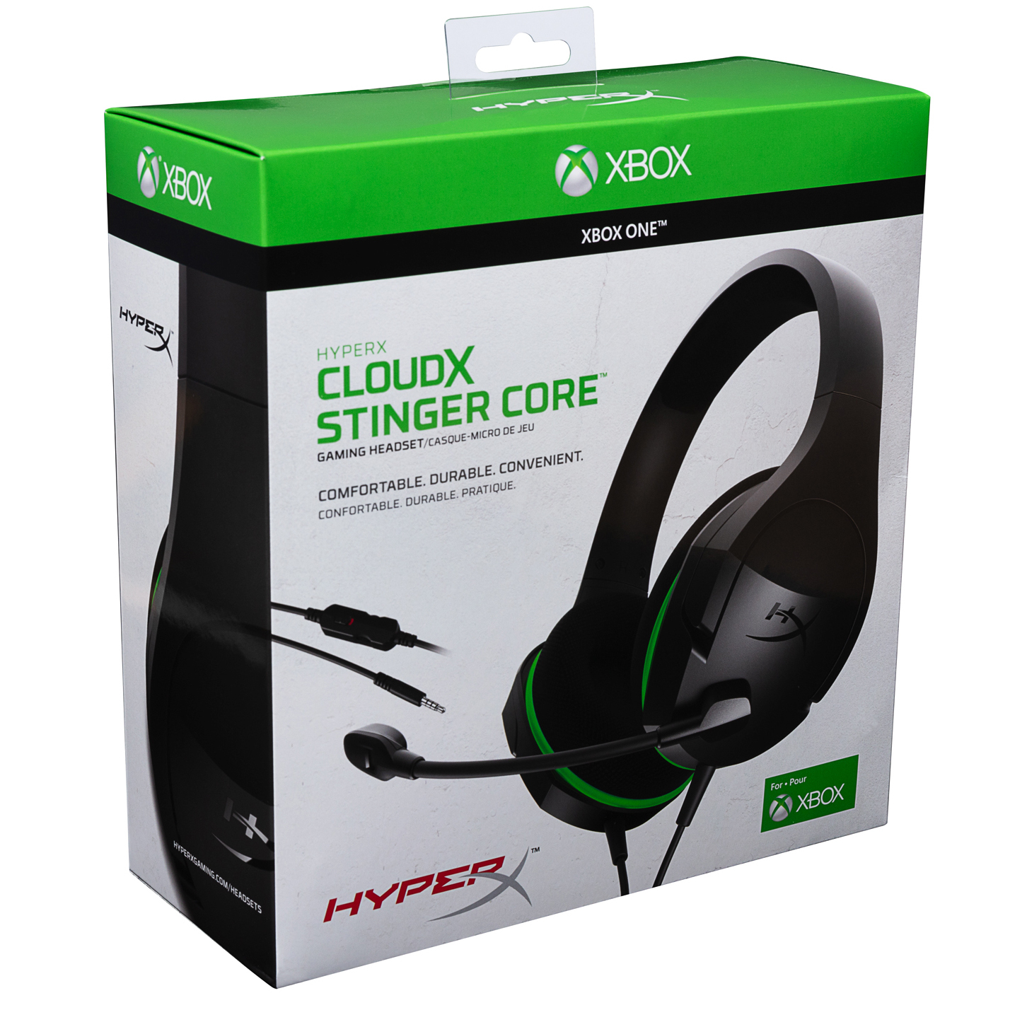 Xbox Series X/S/One HyperX Cloud Stinger Core Gaming Headset - Zwart/Groen