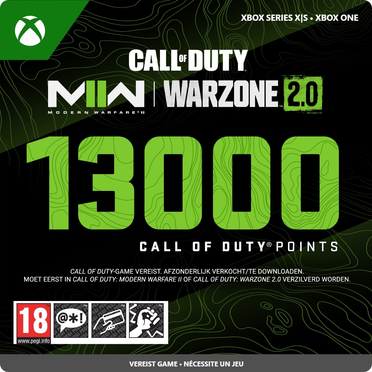 13000 Xbox Call of Duty® Points - Direct Digitaal Geleverd