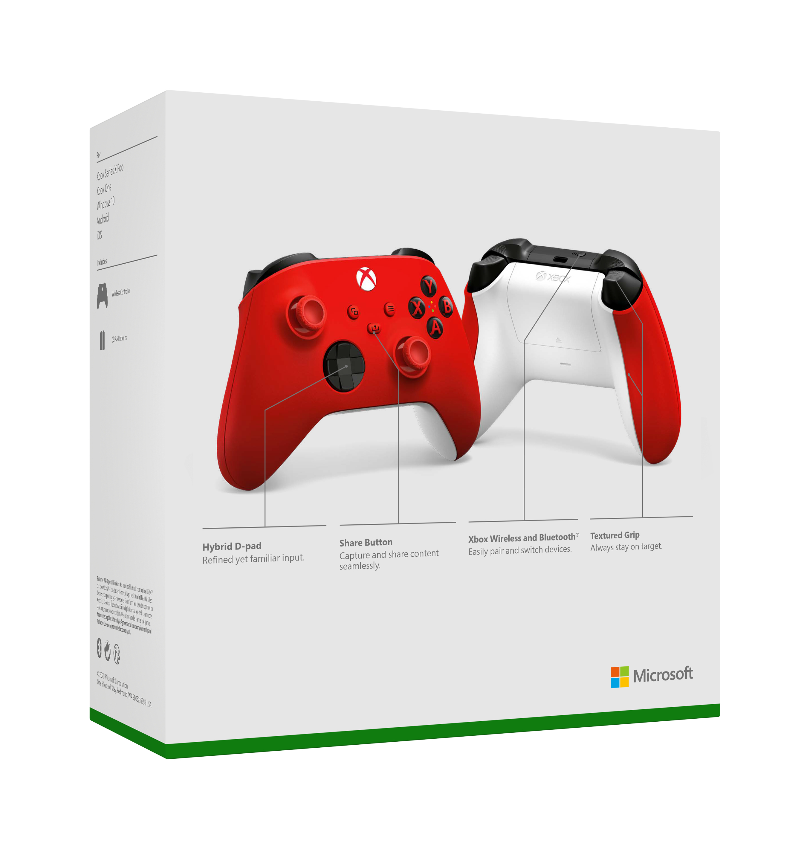 Xbox Daadloze Controller: Standard - Pulse Red