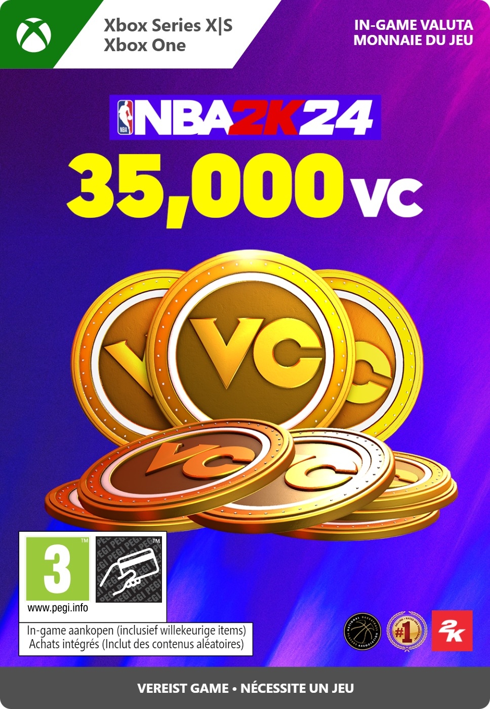 35.000 Xbox NBA 2K24 VC (direct digitaal geleverd) GamesDirect®