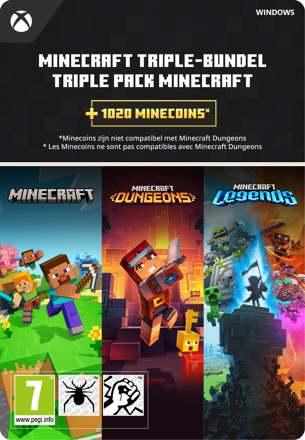 Minecraft: Triple Bundle - Win10 (digitale game) GamesDirect.nl