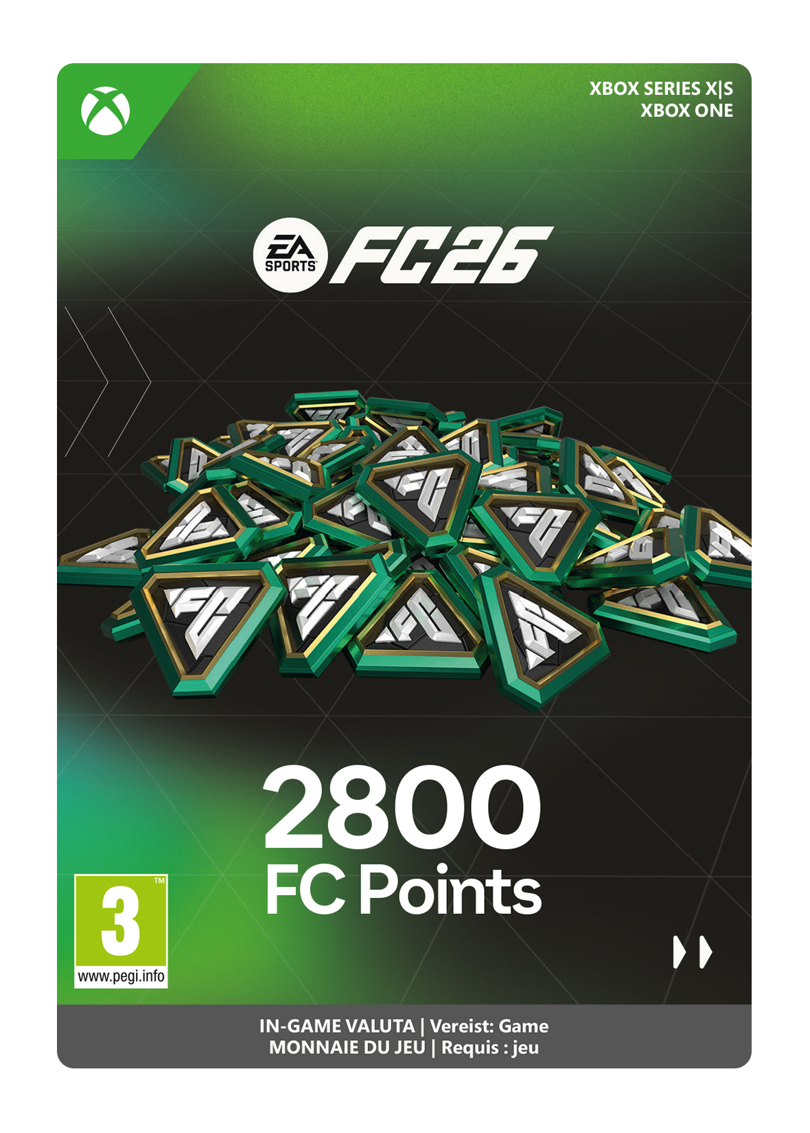 2800 Xbox EA Sports FC 26 Points (direct digitaal geleverd) GamesDirect®