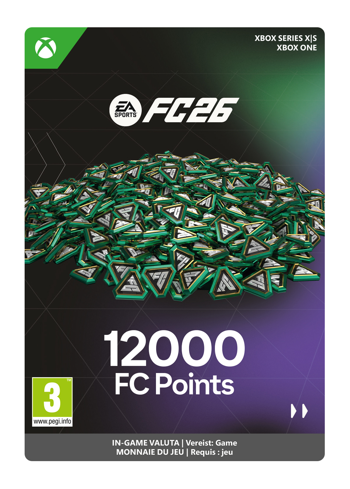 12000 Xbox EA Sports FC 26 Points (direct digitaal geleverd) GamesDirect®