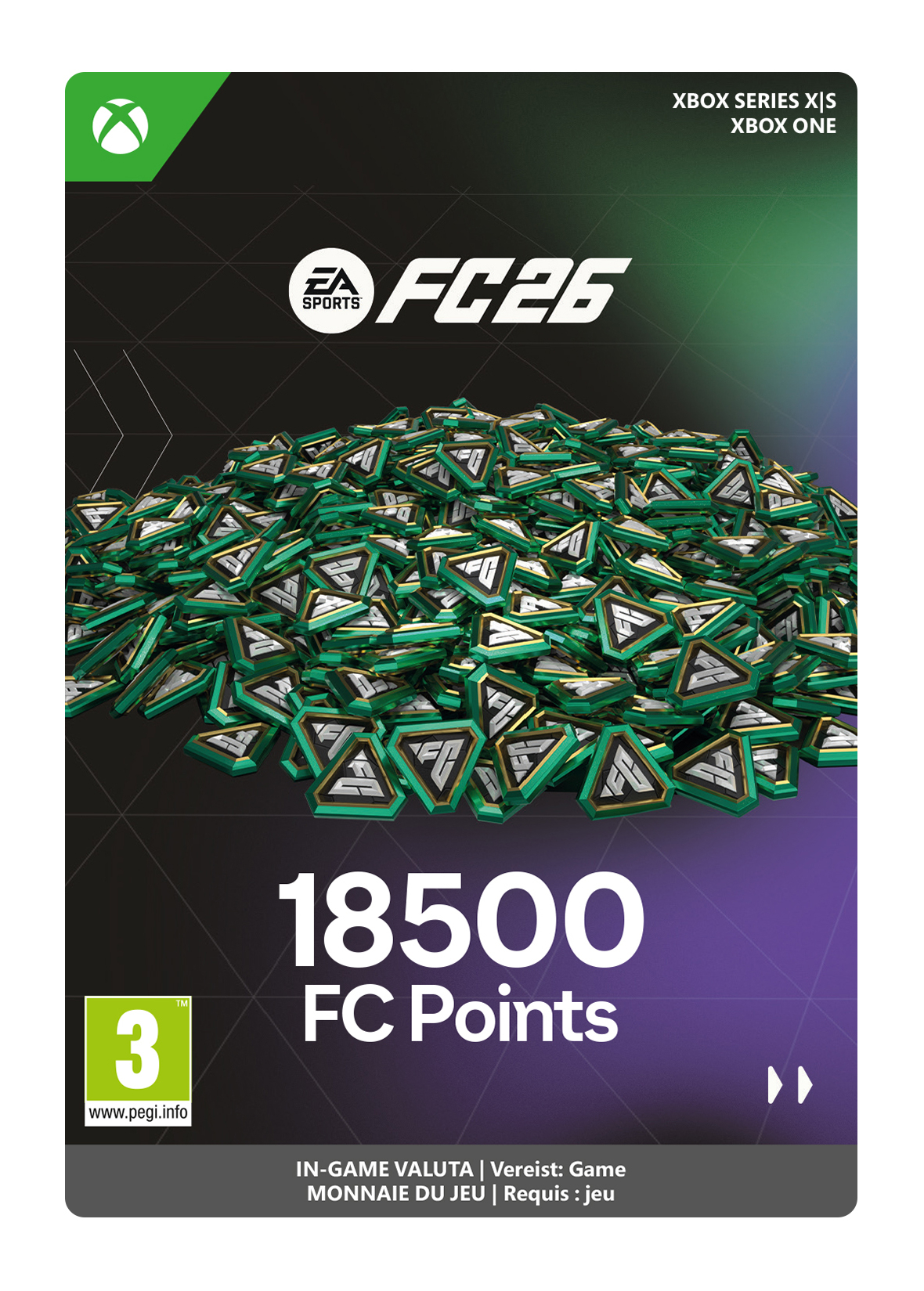 18500 Xbox EA Sports FC 26 Points (direct digitaal geleverd) GamesDirect®
