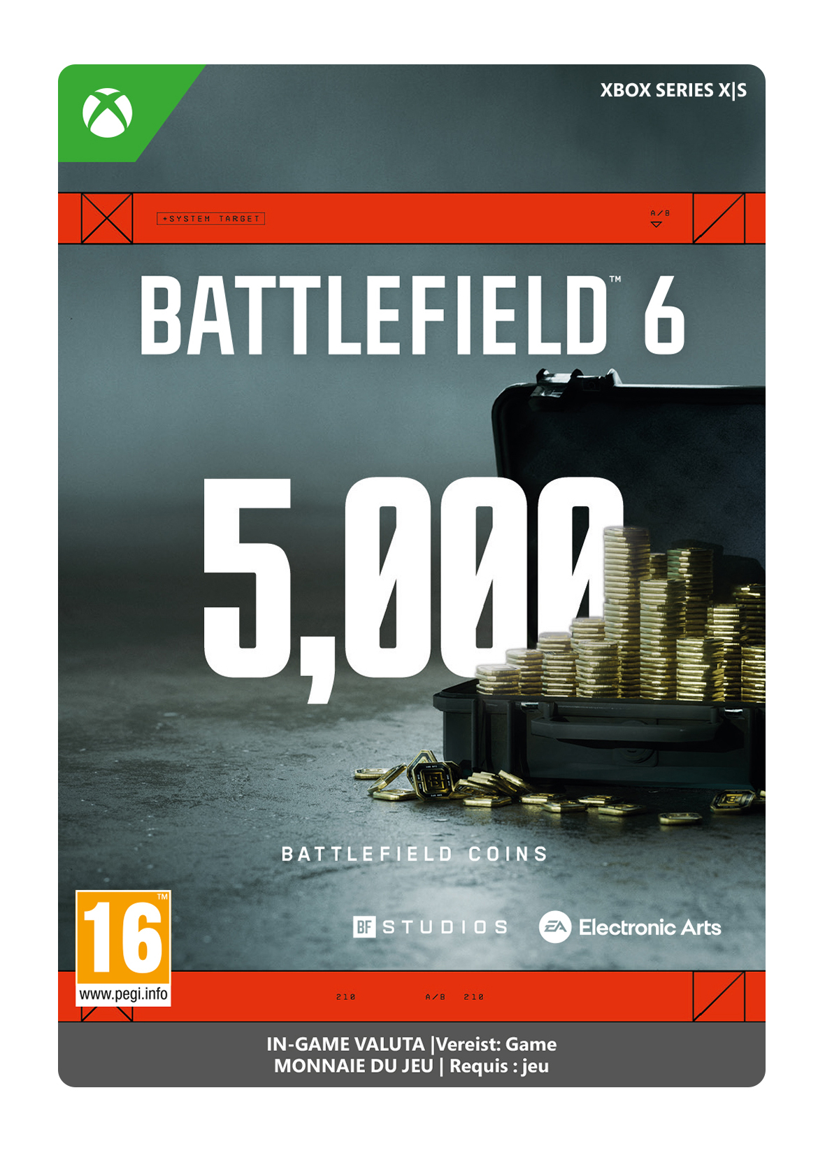 5000 Xbox Battlefield 6 Coins Xbox Series X|S (direct digitaal geleverd) GamesDirect®