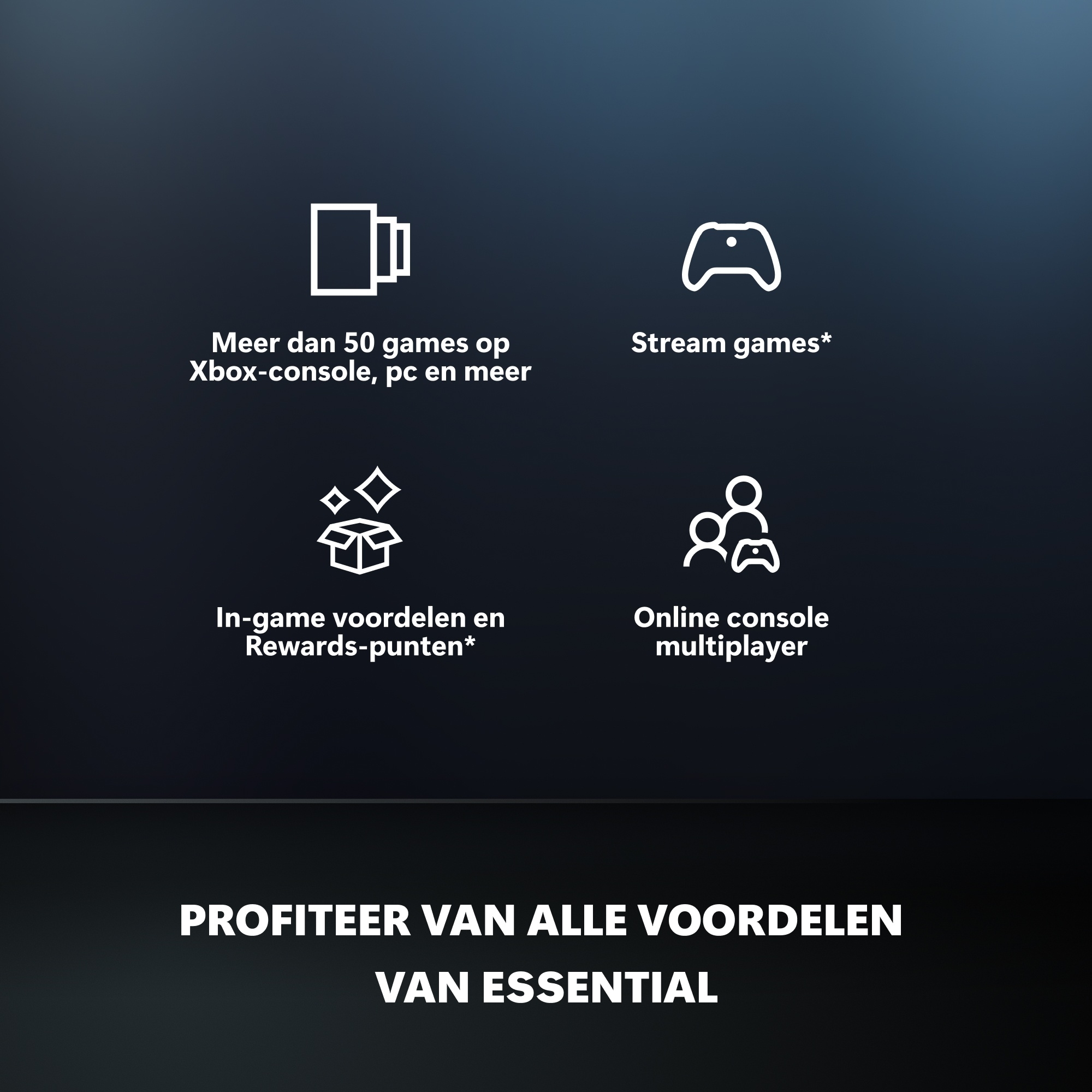 Xbox Game Pass Essential 1 maand (digitaal) GamesDirect®