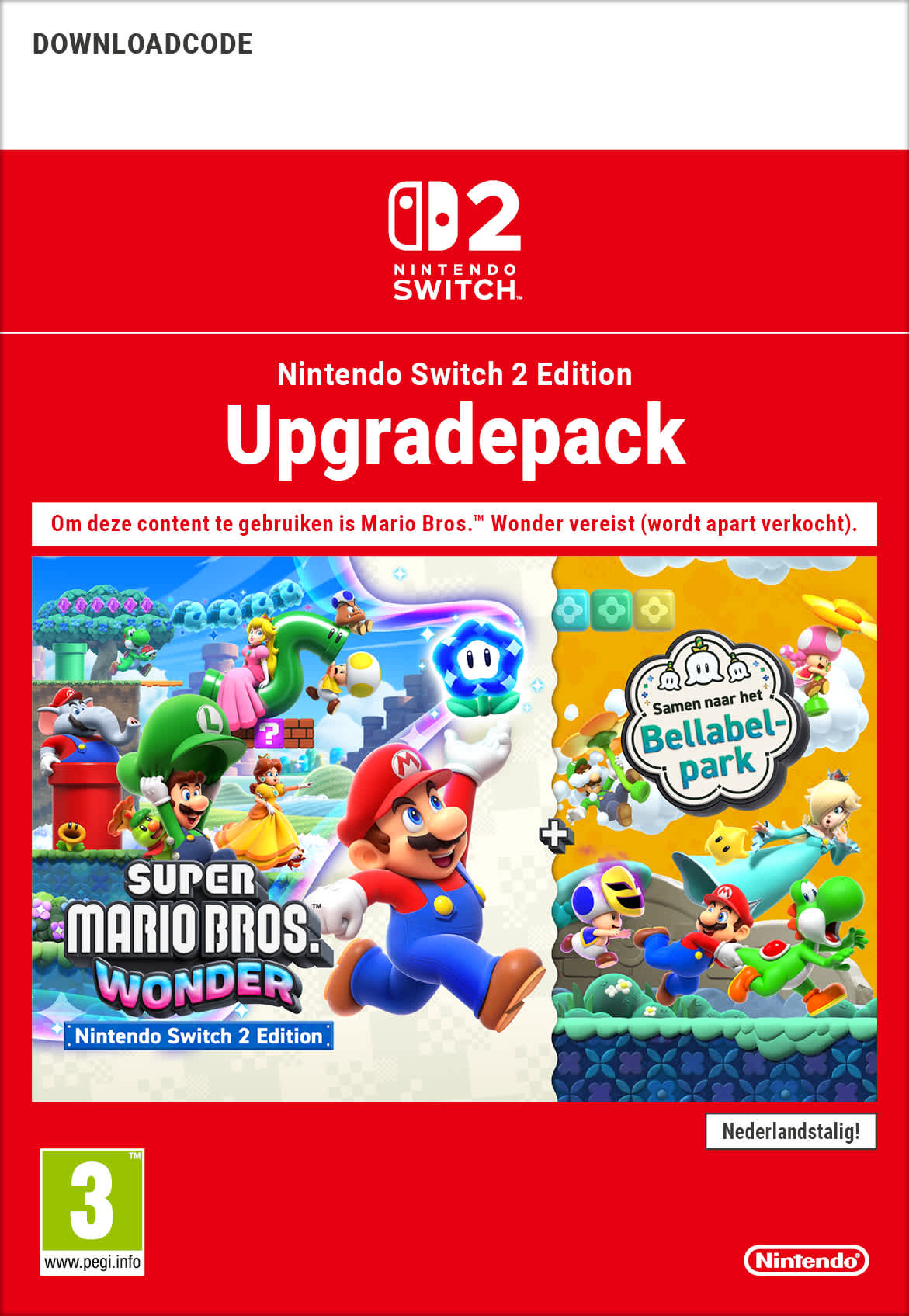 Nintendo Switch 2 AOC Super Mario Bros. Wonder NS2 ED Meetup at Bellabel Park Upgrade Pack (digitaal) GamesDirect®