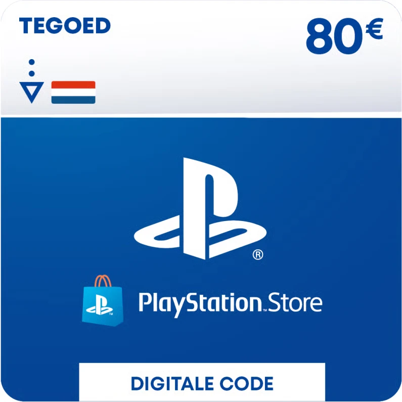 PlayStation Store Tegoed €80 Nederland (digitaal) GamesDirect®