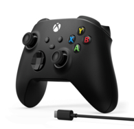 Xbox Draadloze Controller: Standard - Carbon Black + USB-C Kabel