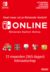 Nintendo Switch Online 12 maanden Nederland (digitaal) GamesDirect®