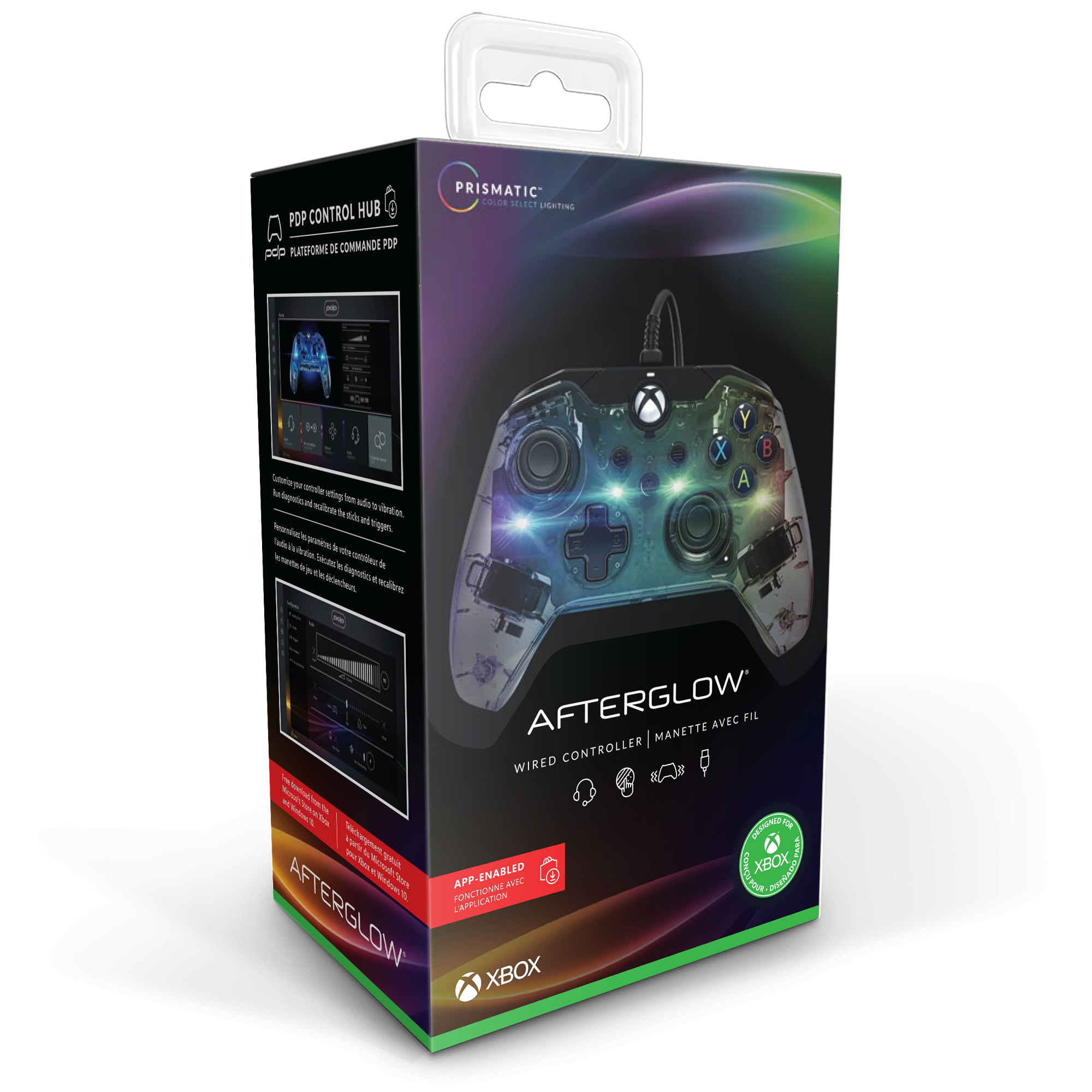 Xbox Series X / Xbox One / PC Afterglow Bedrade Controller: Prismatic - Grijs/Transparant