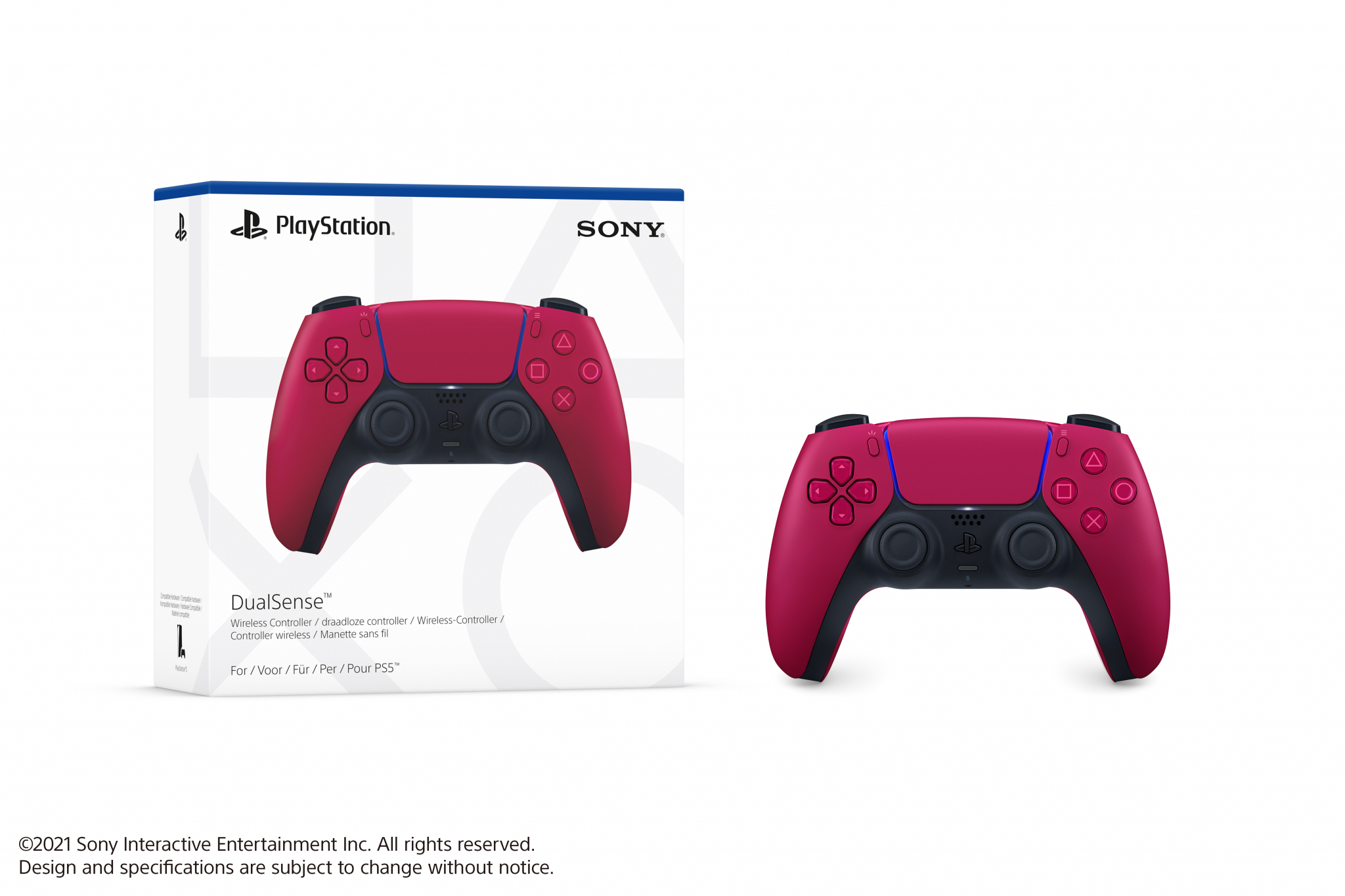 PS5 DualSense Draadloze Controller - Rood