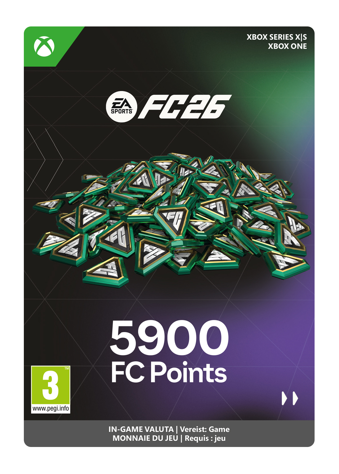 5900 Xbox EA Sports FC 26 Points (direct digitaal geleverd) GamesDirect®